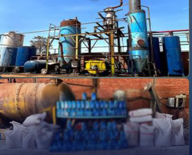 ضبط مصنع غير مرخص لإعادة تدوير زيوت السيارات وإنتاج زيوت مغشوشة بالشرقية